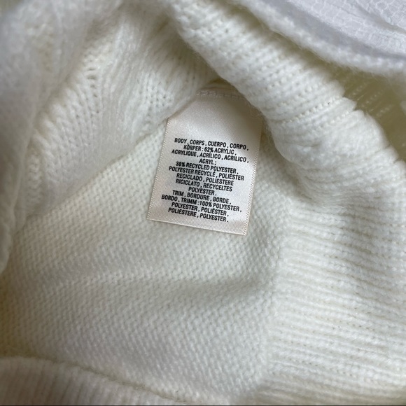 NWT Anthropologie White Ruffled Knit Puff Sleeve Sweater xs - Picture 13 of 14